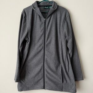 Women’s Stillwater Gray Fleece Zip-Up Jacket with Pockets Size 2XL NEW